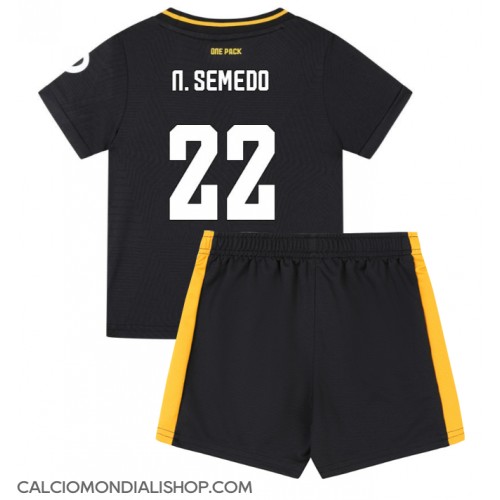 Maglie da calcio Wolves Nelson Semedo #22 Seconda Maglia Bambino 2024-25 Manica Corta (+ Pantaloni corti)